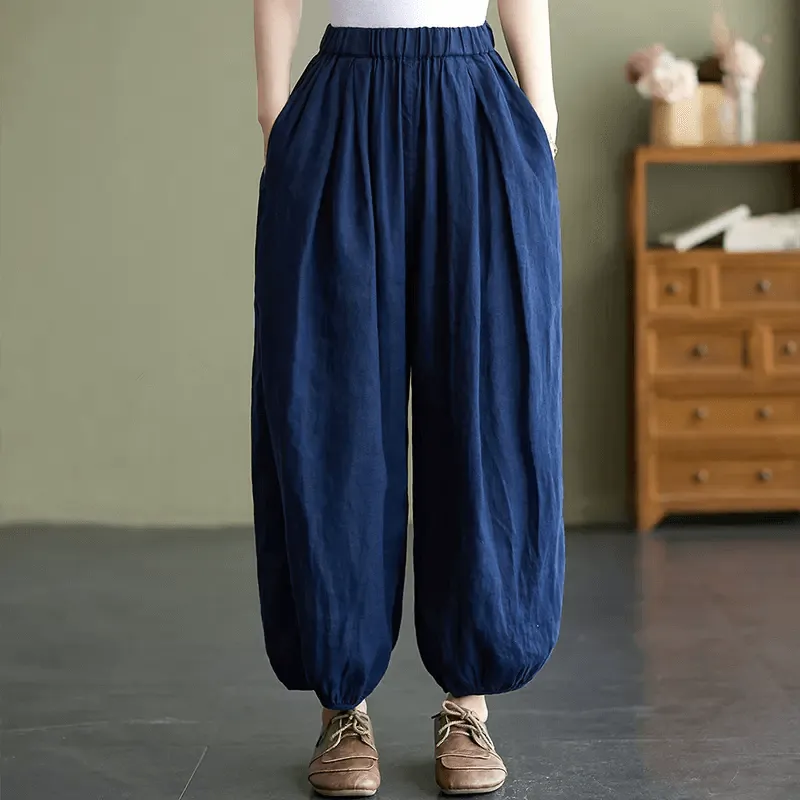 Rest Easy AllDayCompression Babakud Women Summer Cotton Linen Bloomers Pants