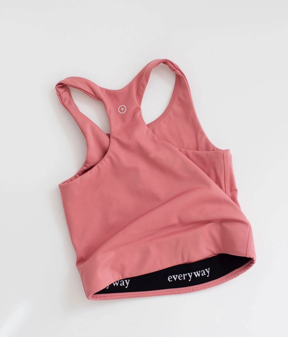 Everyday Longline Crop in Rose