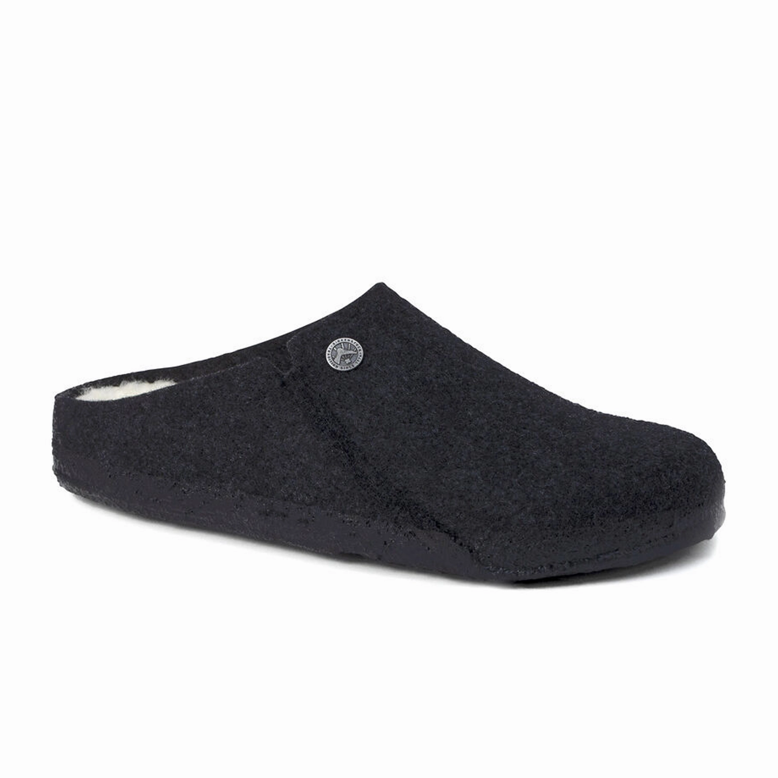 Comfort Fit Casual Everyday Footwear Birkenstock Zermatt Slipper (Unisex) - Anthracite Wool/Natural Shearling