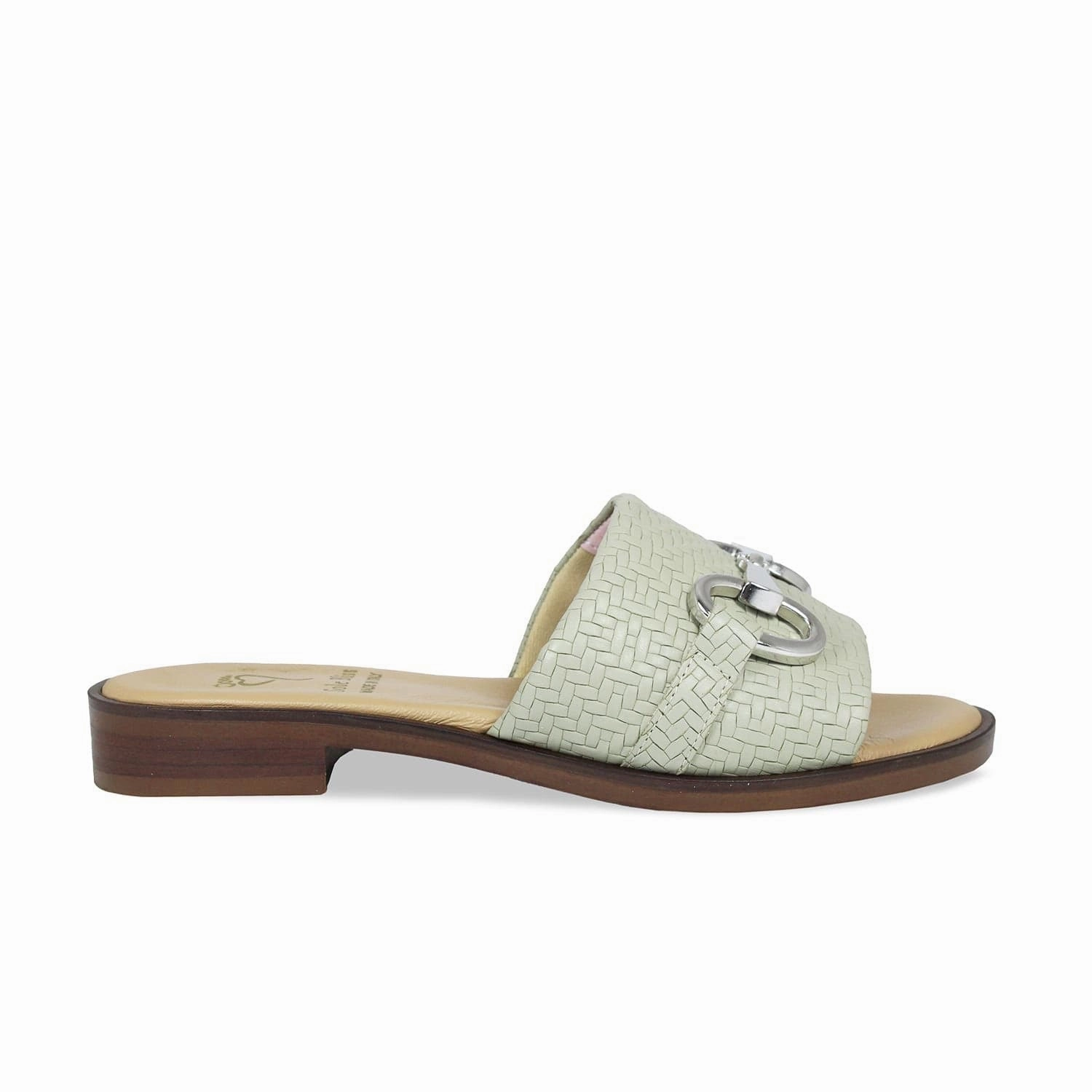 Bardot: Mint Weave Leather Comfortable Footwear for Summer Quick Drying Lining