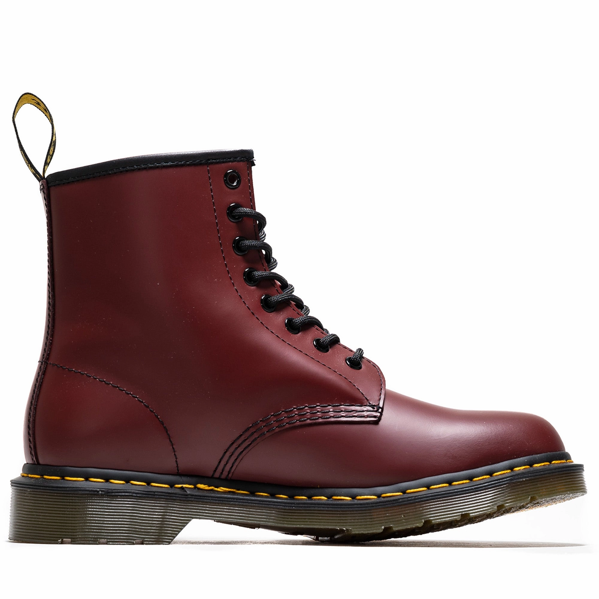 Wide Step Arch Fit Dr. Martens 1460 Smooth Leather Boot - Cherry Red
