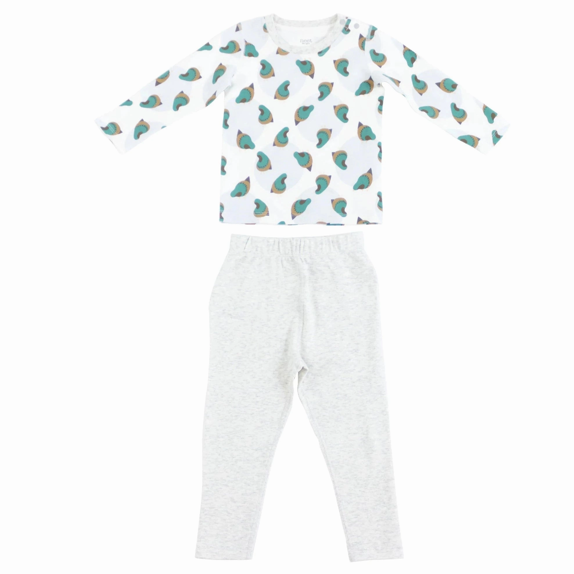 Nest Designs Kids/Baby Two-Piece Long Sleeve PJ Set (Bamboo Jersey) - A Quail Tale Summer