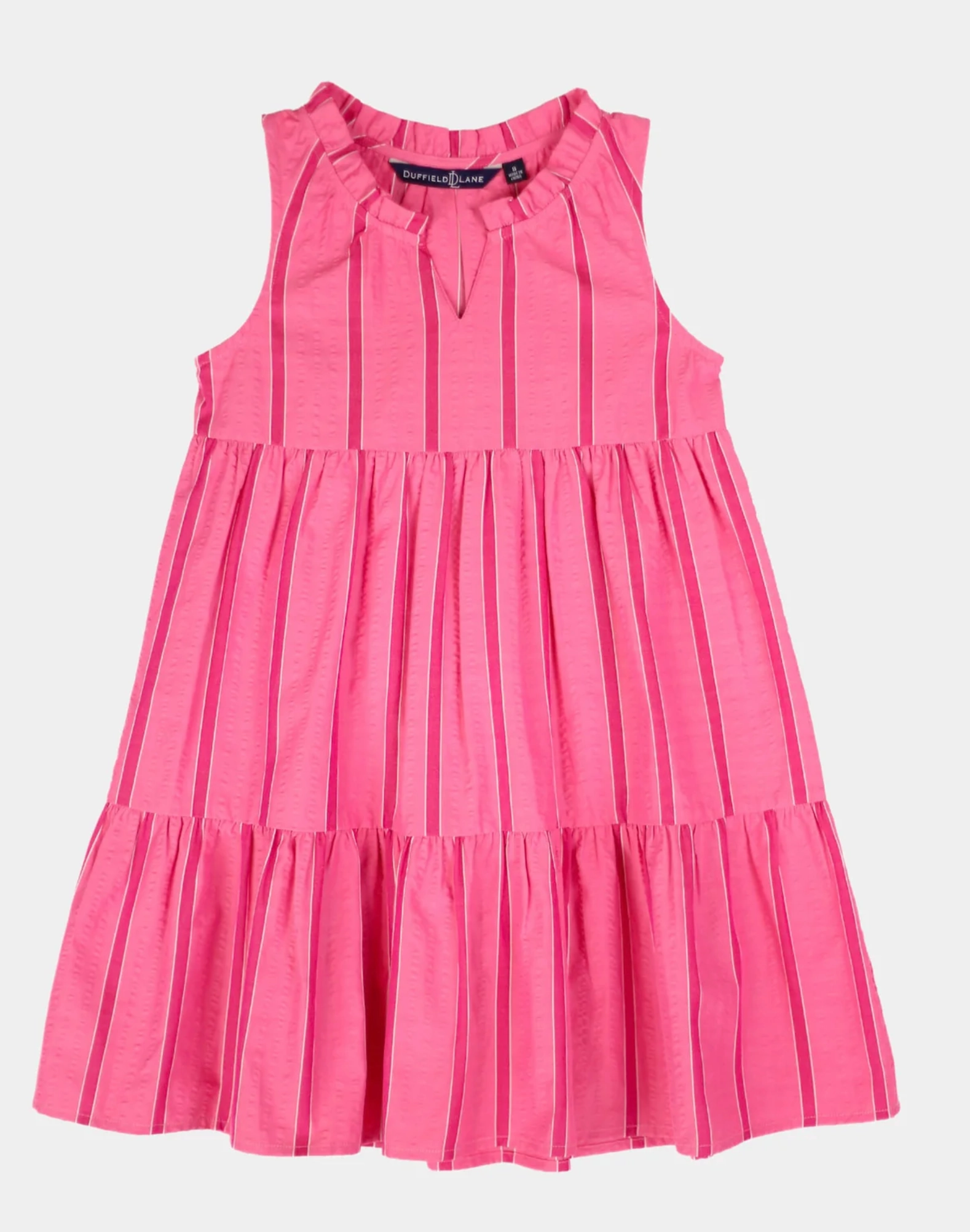 Affordable Edgy Annika Dress | Candy Pink Seersucker