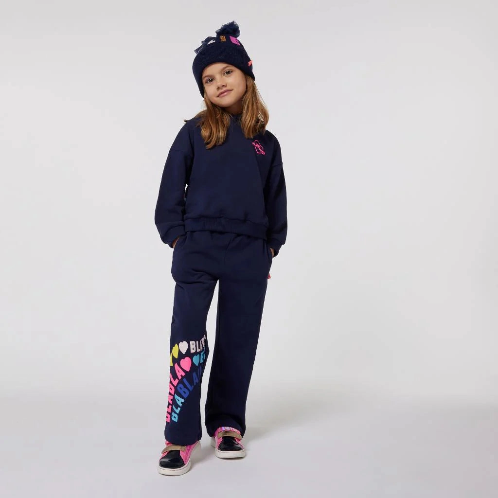 Hiking clothes for kids Matt Billieblush Girls Logo Printed Straight Leg Pants
