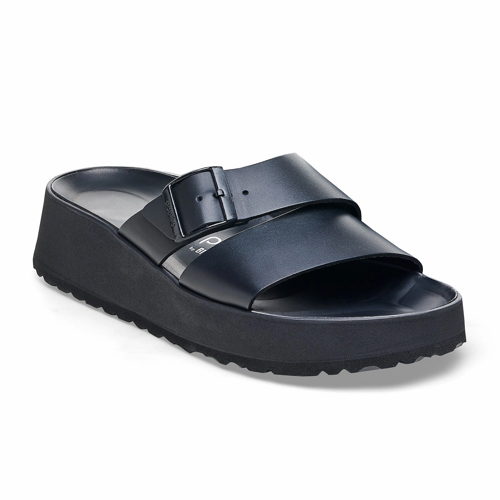 Harbor View Handmade Craft Birkenstock Almina Narrow Slide Sandal (Women) - Black Leather