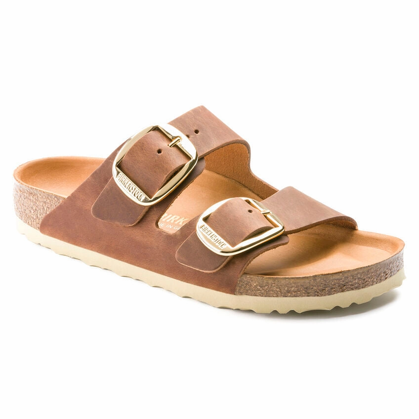 maximalist running option Birkenstock Arizona Big Buckle Cognac Leather