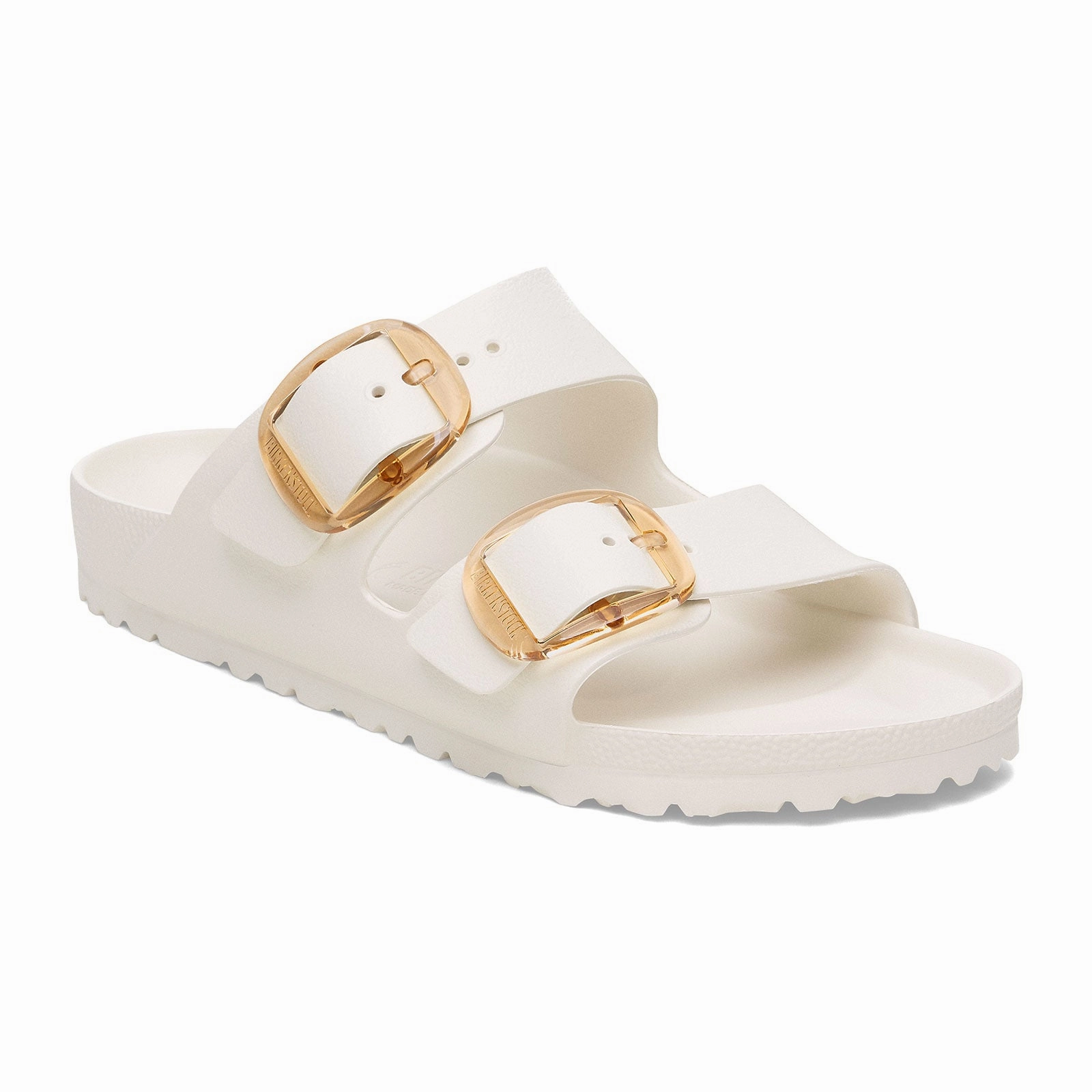 Sustainable Production Method Birkenstock Arizona Big Buckle EVA Slide Sandal (Women) - Eggshell