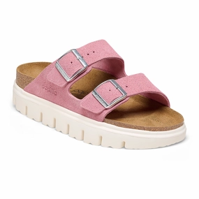 Lightweight Material Birkenstock Arizona Chunky Slide Sandal (Women) - Candy Pink Suede