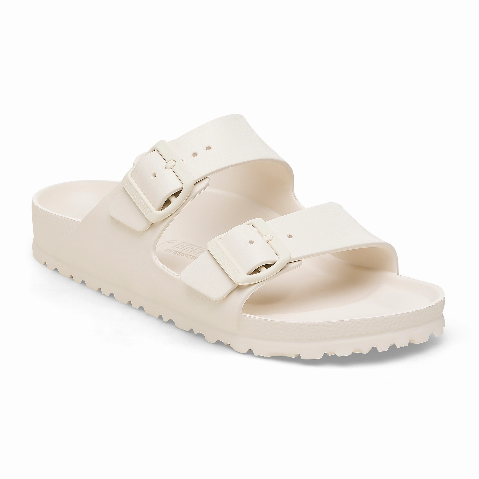 Comfortable relaxation Comfortable Footbed Birkenstock Arizona EVA Narrow Slide Sandal (Women) - Eggshell