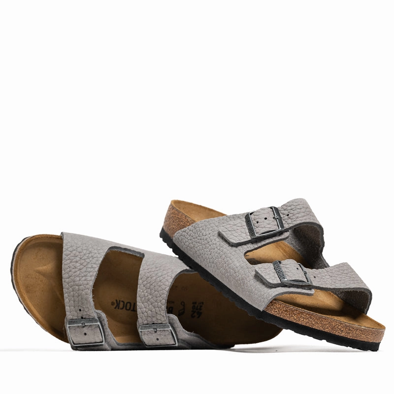 Abrasion resistant Walk Strong Birkenstock Arizona Nubuck - Desert Buck Whale Grey