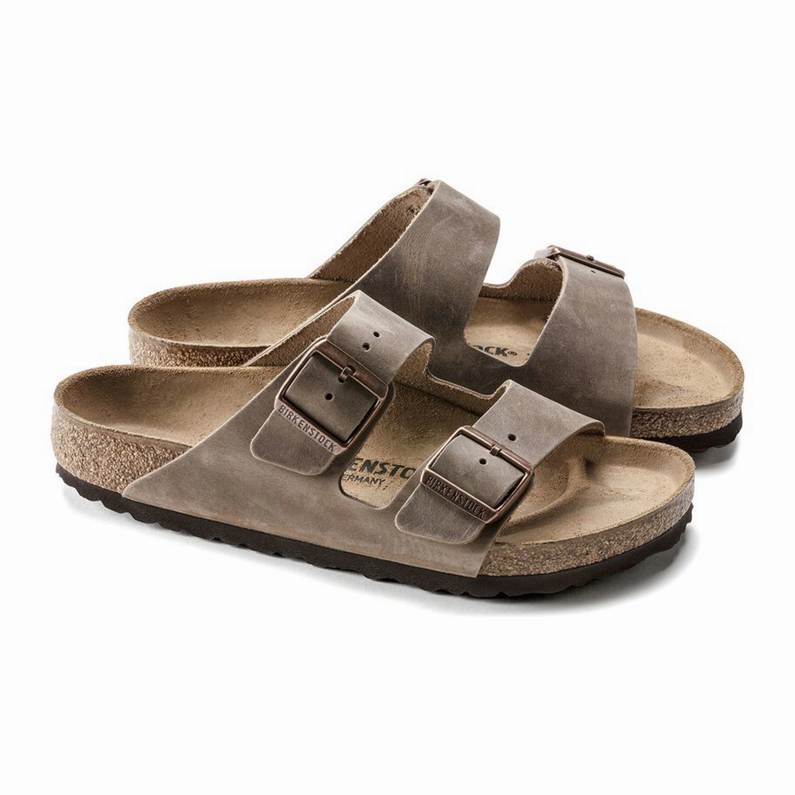 Birkenstock Arizona Slide Sandal (Unisex) - Tobacco Oiled Leather quick dry All-Day Fit