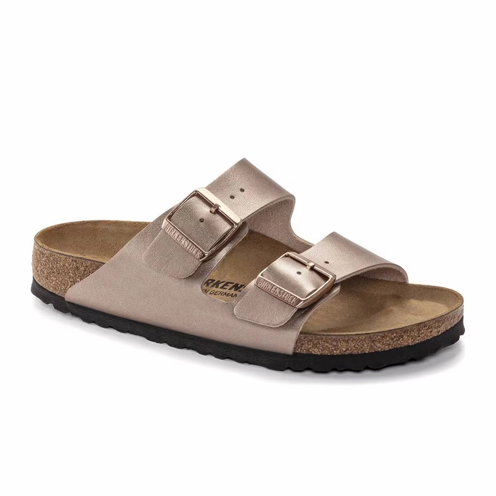 Birkenstock Arizona Slide Sandal (Women) - Copper Birko-Flor Breathability Feature
