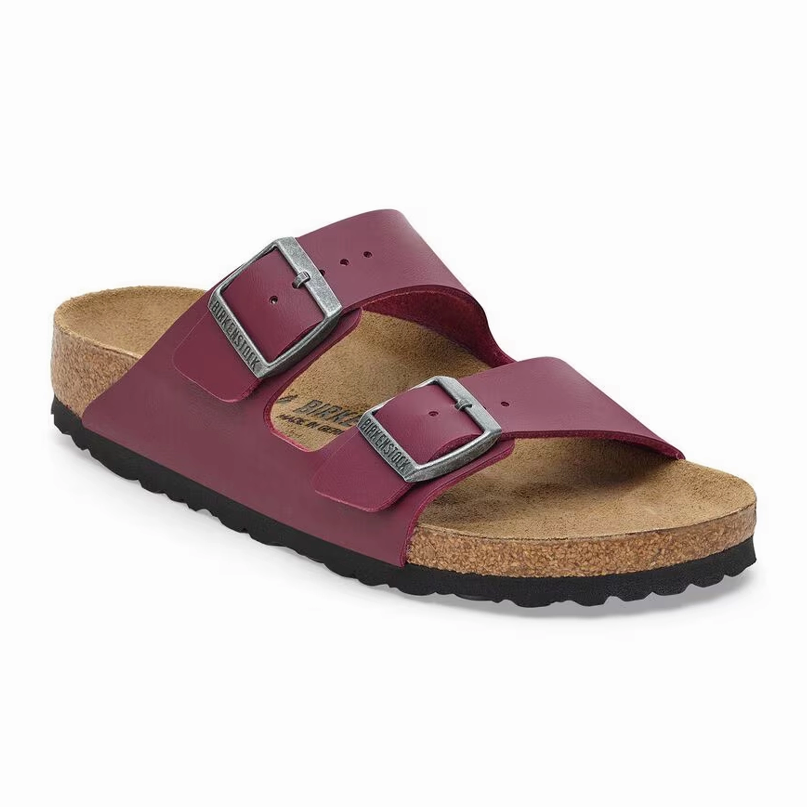 Birkenstock Arizona Slide Sandal (Women) - Zinfandel Birko-Flor Comfort Pad