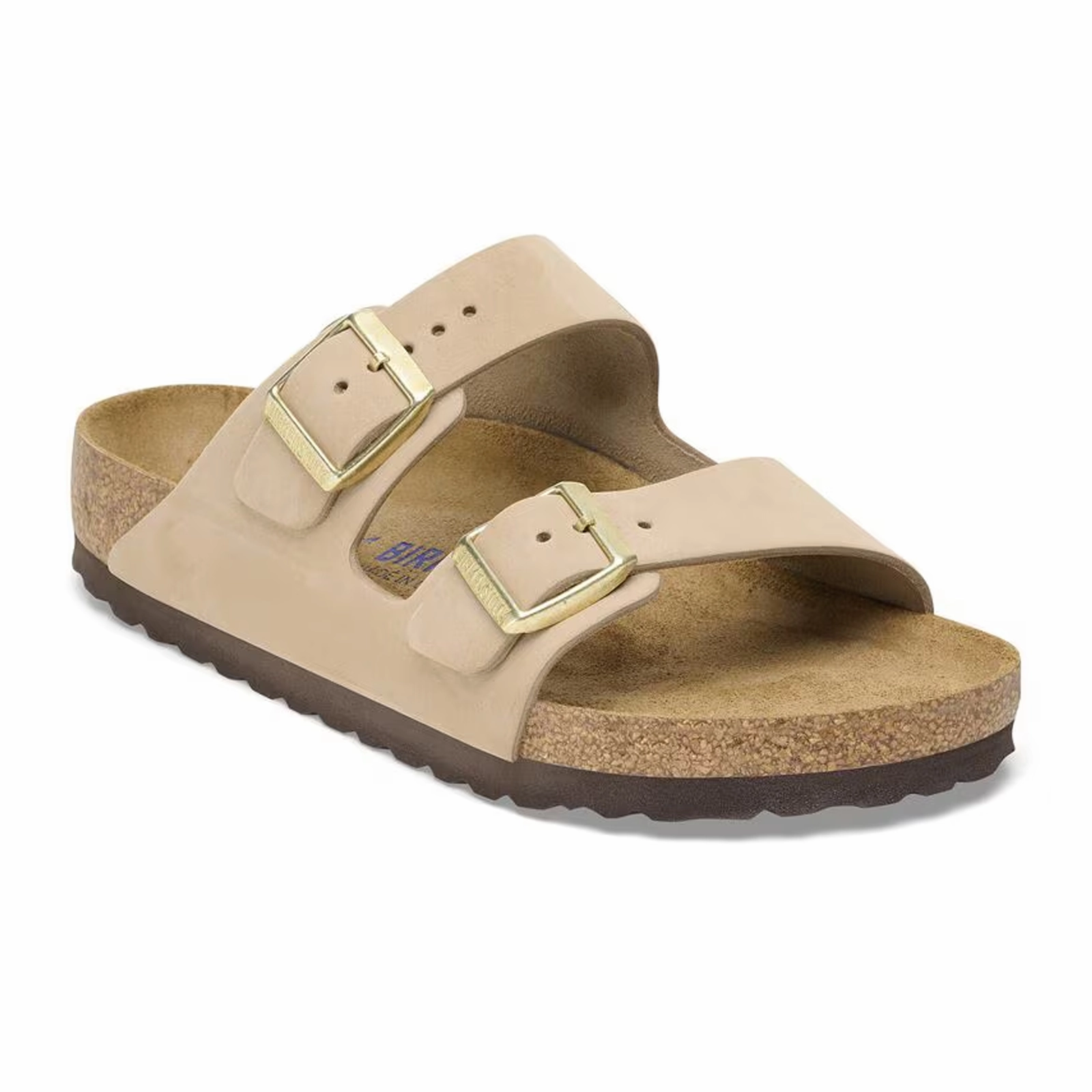 Birkenstock Arizona Soft Footbed Slide Sandal (Women) - Sandcastle Nubuck Superior Performance All terrain