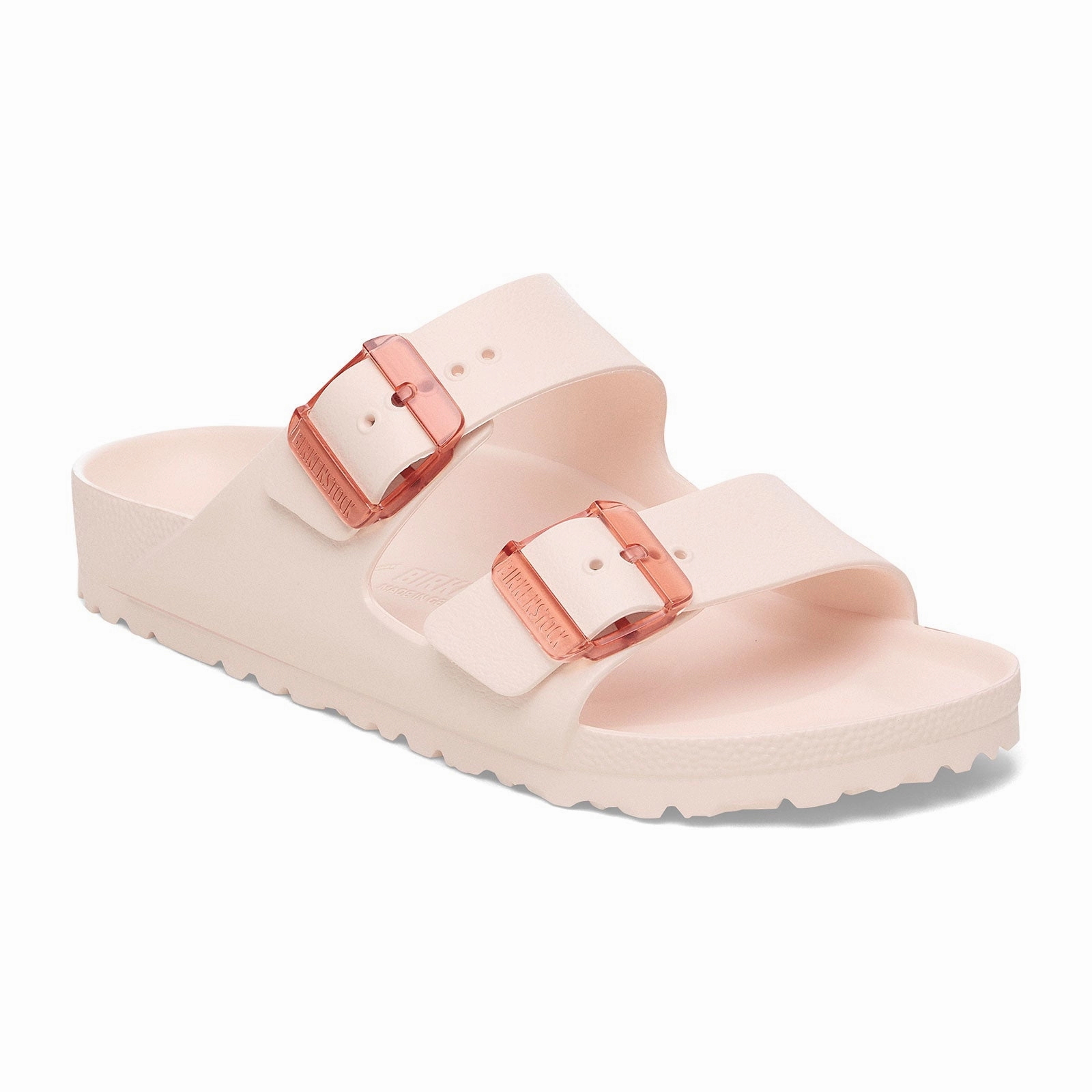 Birkenstock Arizona Stealth Buckle EVA Slide Sandal (Women) - Light Rose Cozy Slip Simple Step Footwear