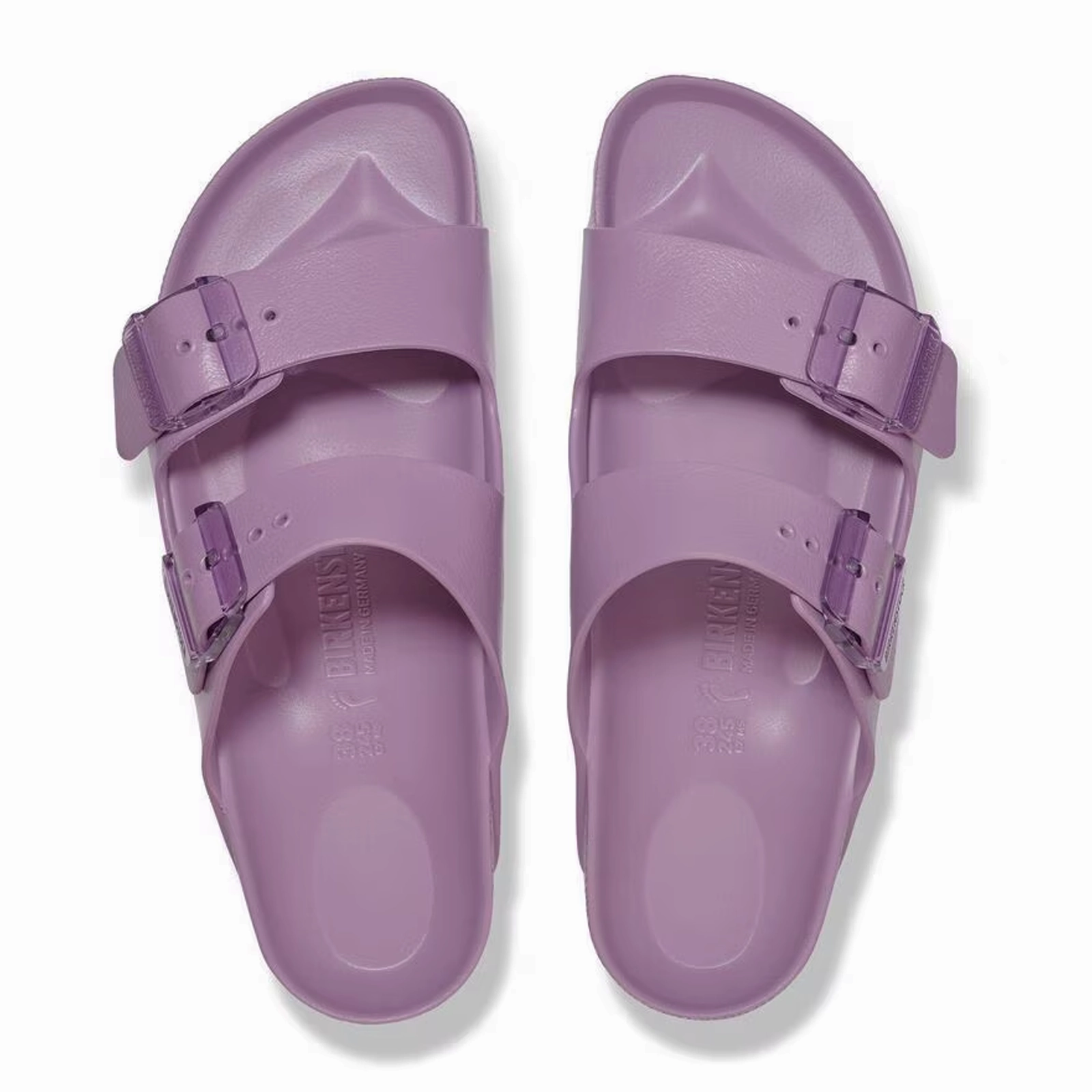 Birkenstock Arizona Stealth Buckle EVA Slide Sandal (Women) - Mauve Cozy Step-On
