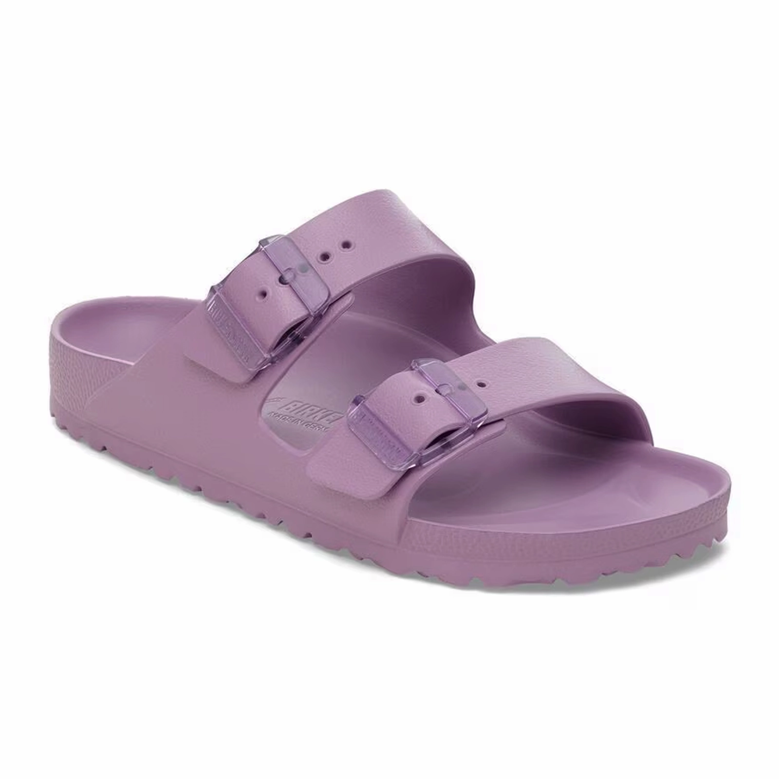 Birkenstock Arizona Stealth Buckle EVA Slide Sandal (Women) - Mauve Slip Resistant Base