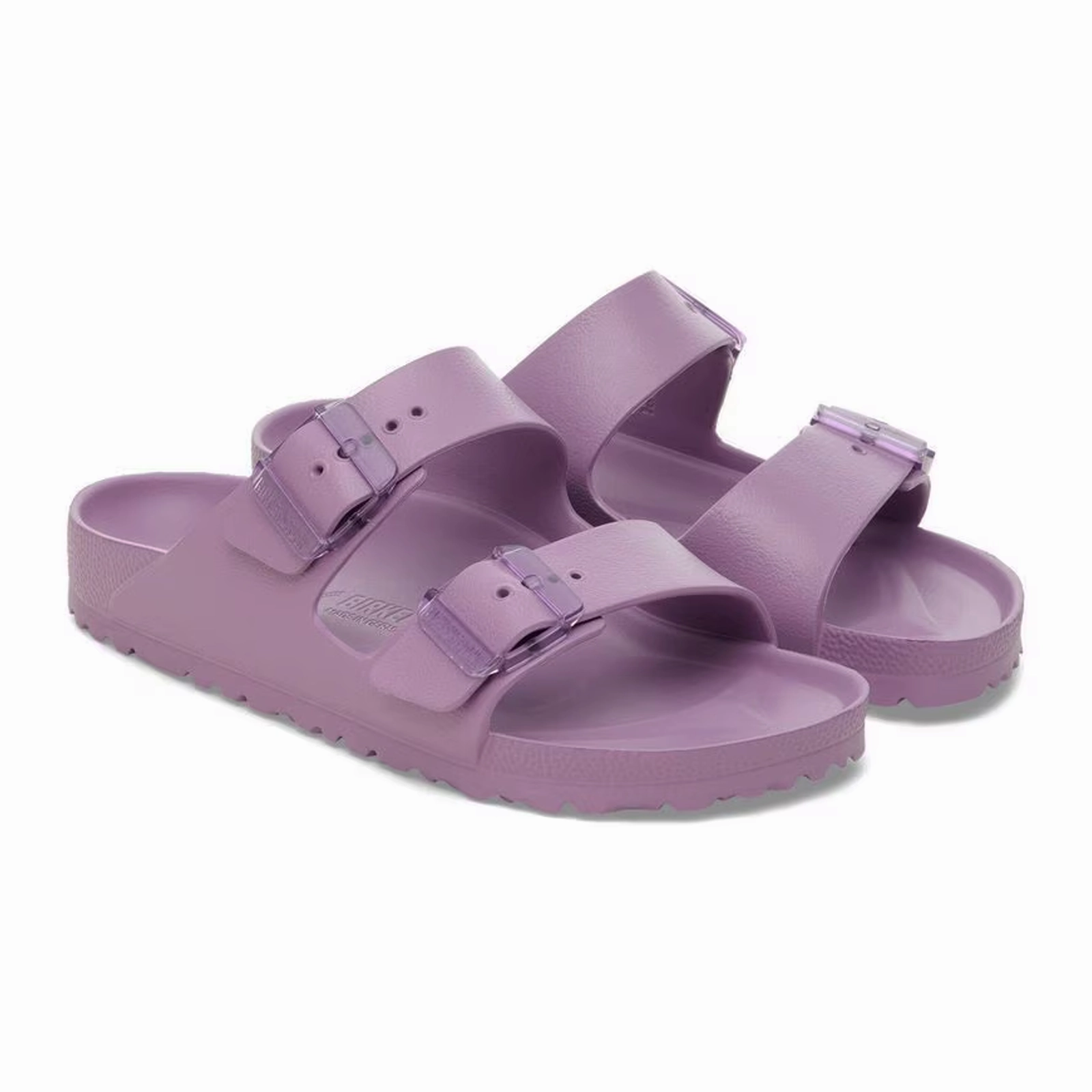 Backless style Smart Features Birkenstock Arizona Stealth Buckle EVA Slide Sandal (Women) - Mauve