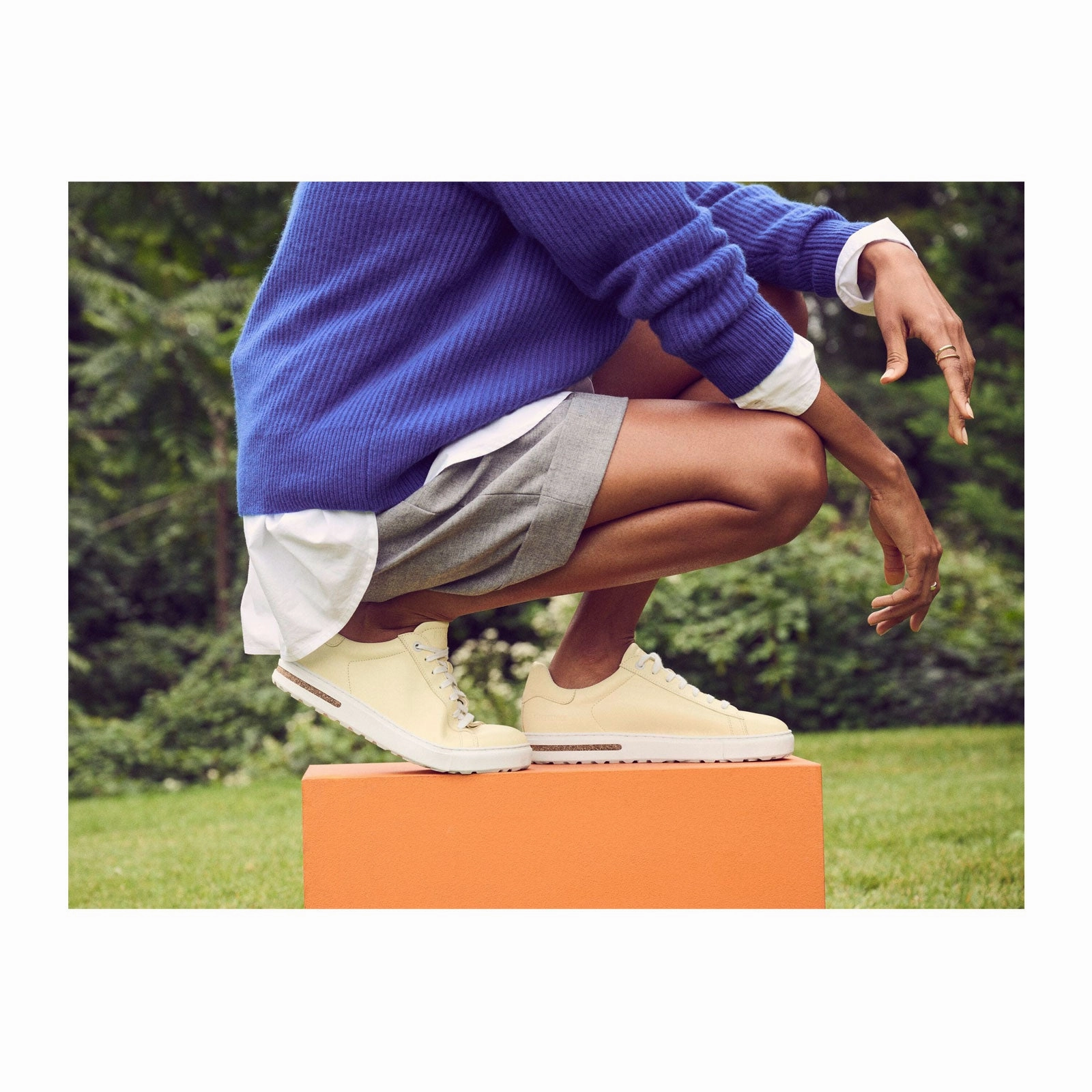 Birkenstock Bend Narrow Sneaker (Women) - Butter Leather Strong Lane