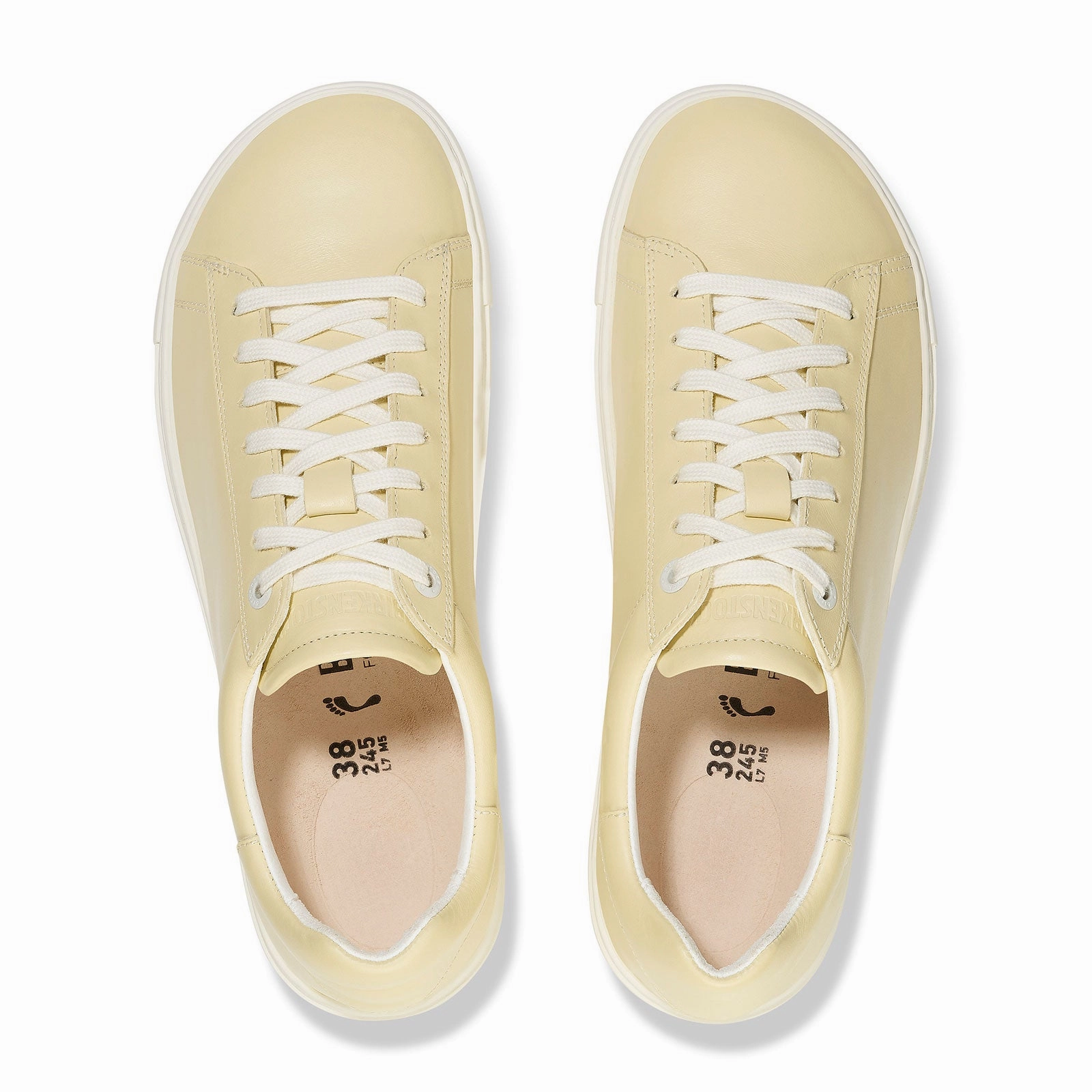 Canvas Wide toe box Birkenstock Bend Narrow Sneaker (Women) - Butter Leather