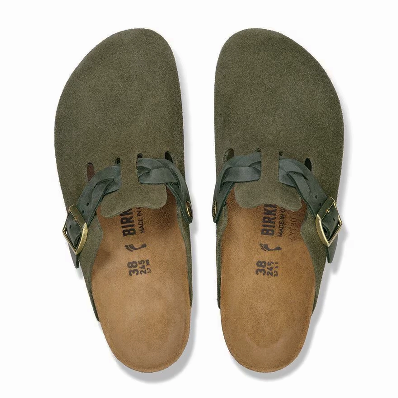 Birkenstock Boston Braid Clog (Women) - Thyme Suede Local Fest
