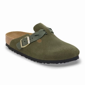 Daily Guard Trendy Walk Birkenstock Boston Braid Clog (Women) - Thyme Suede