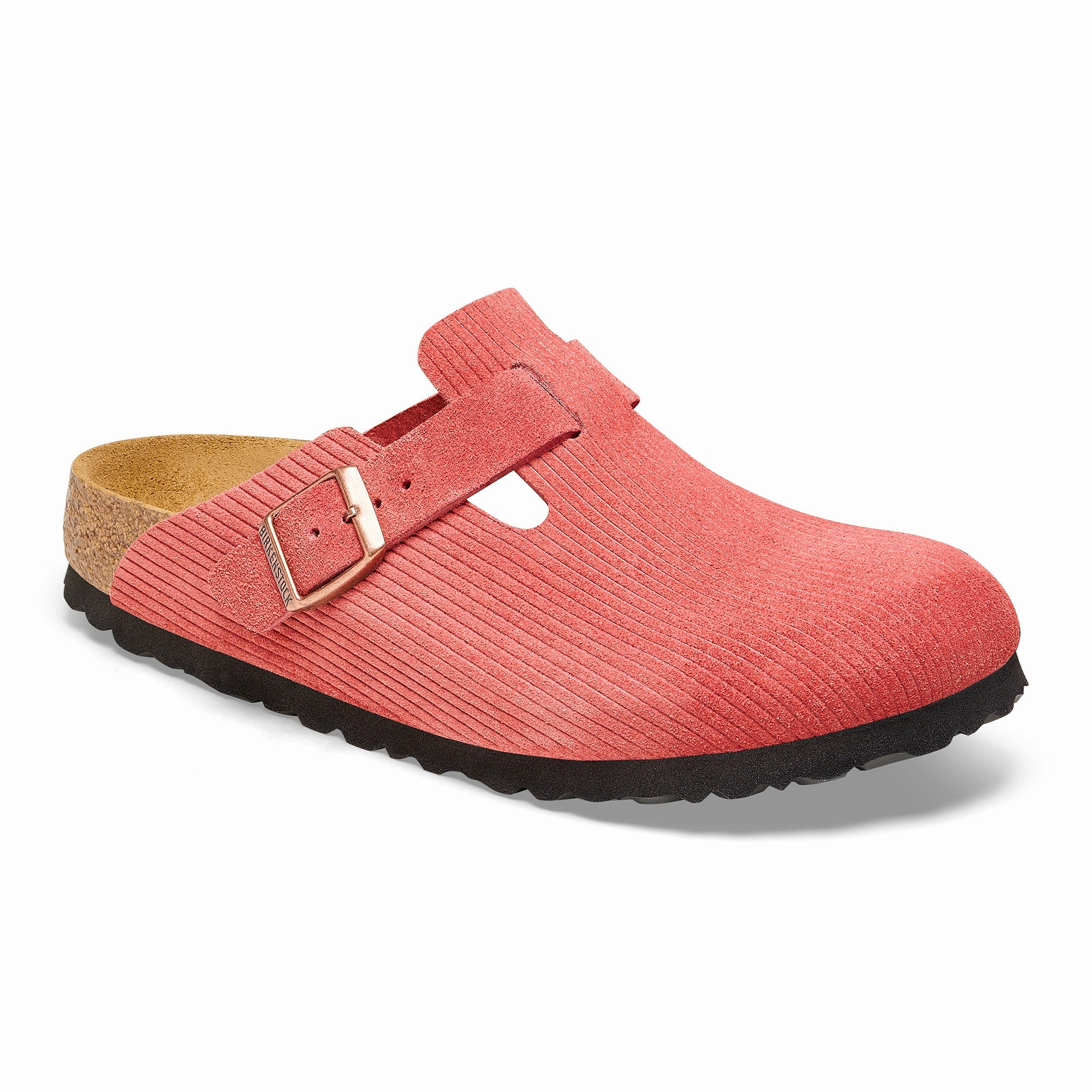 Birkenstock Boston Narrow Clog (Women) - Corduroy Sienna Red Sure Walk