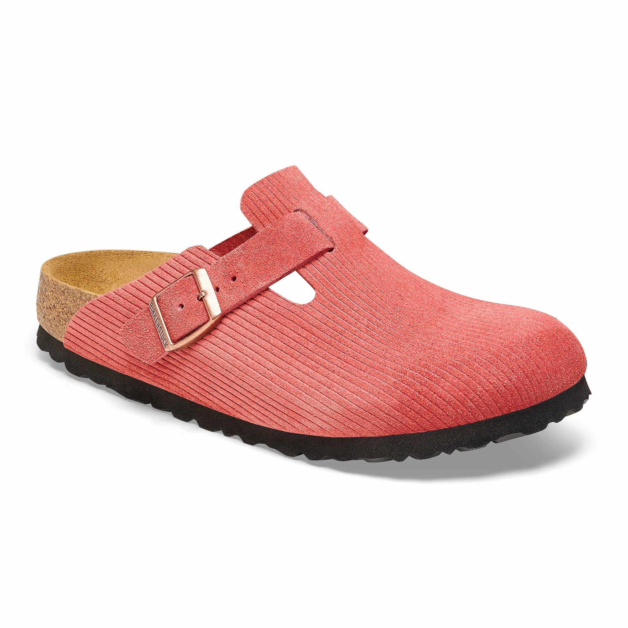 Step Steady Swift Stride Birkenstock Boston Narrow Clog (Women) - Corduroy Sienna Red