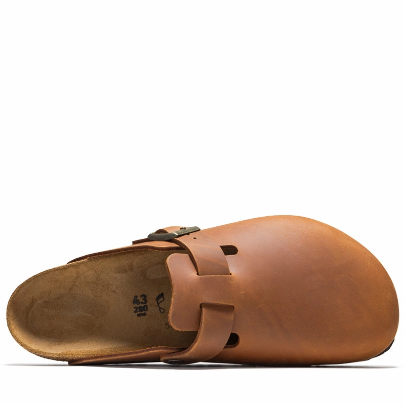 Birkenstock Boston Oiled Leather - Cognac Shape True Urban Stride