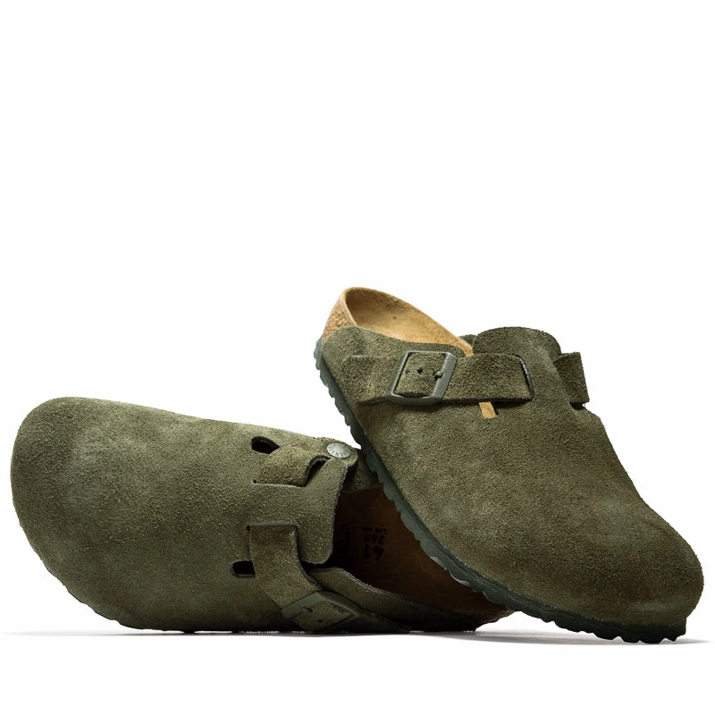 Quick Go Birkenstock Boston Suede - Thyme