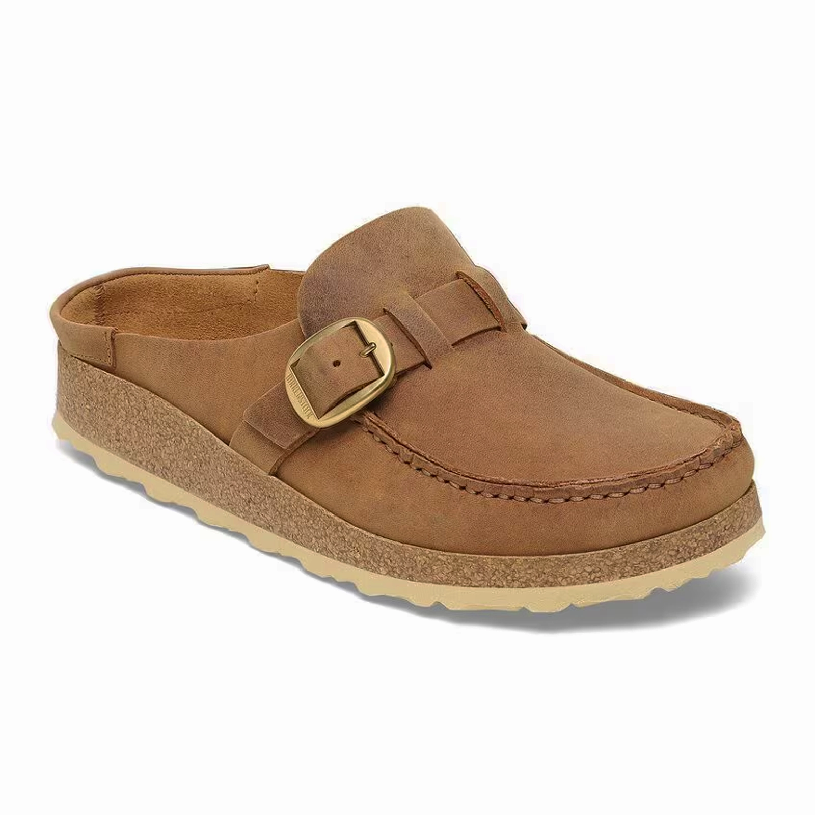Birkenstock Buckley Clog (Women) - Cognac Oiled Leather Fresh Steps Wide fit
