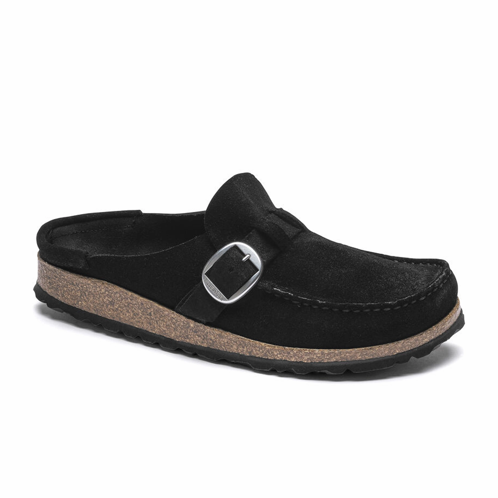 Casual Elegance True Pace Birkenstock Buckley Narrow Clog (Women) - Black Suede