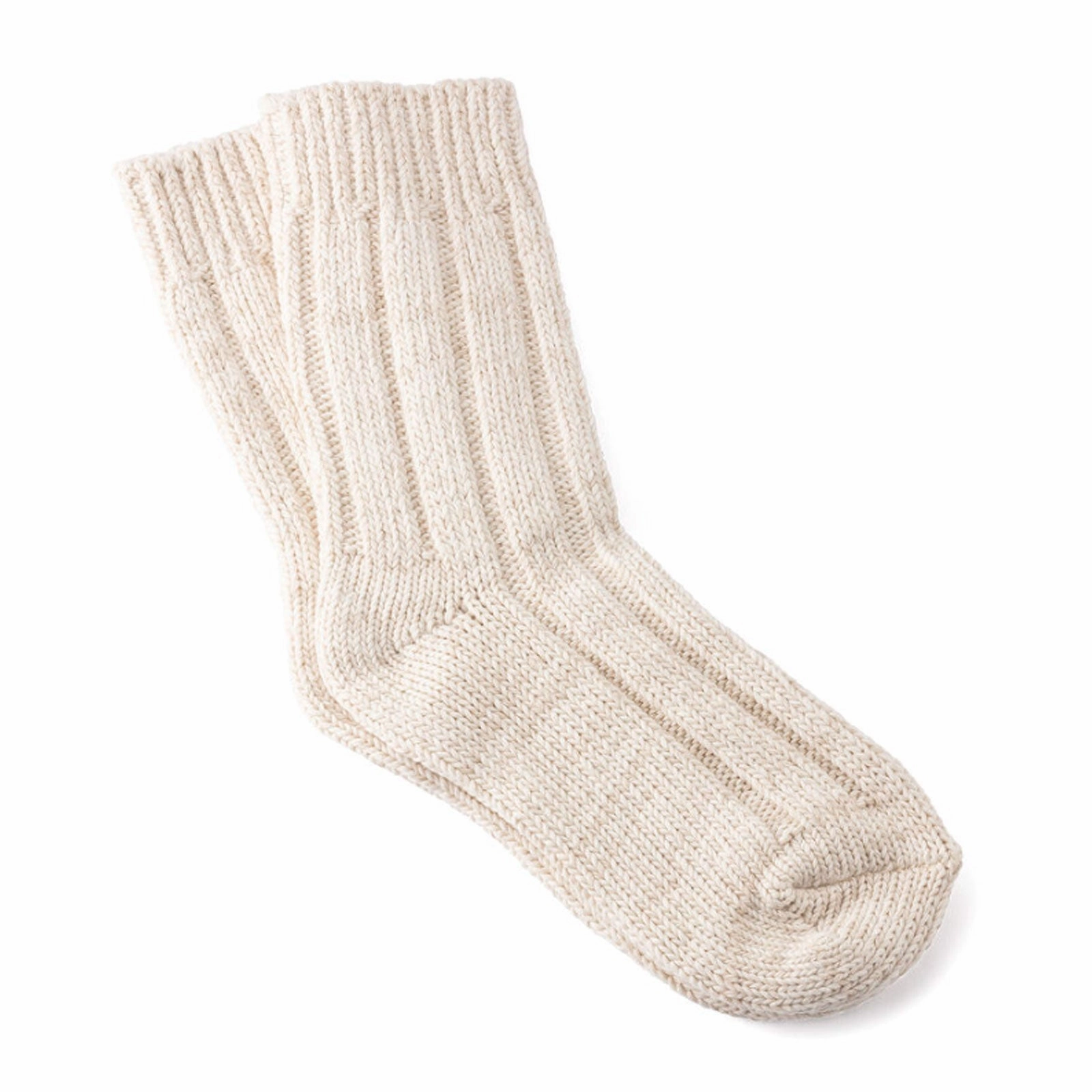 Birkenstock Cotton Twist Crew Sock (Men) - Off White Workday Comfort Flight Day