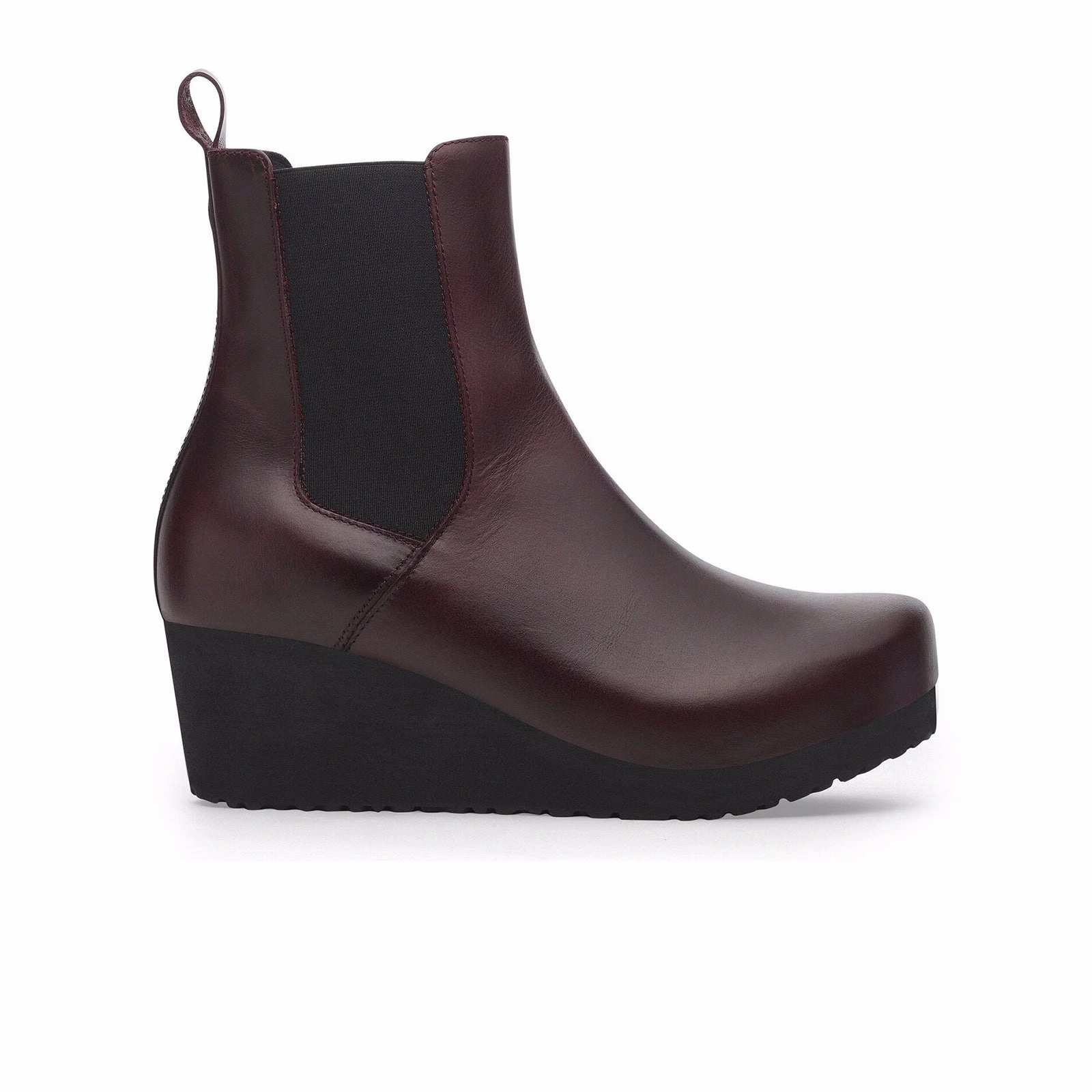 Comfortable Everyday Footwear Daily Wear Birkenstock Ebba Narrow Chelsea Wedge Boot (Women) - Zinfandel Leather