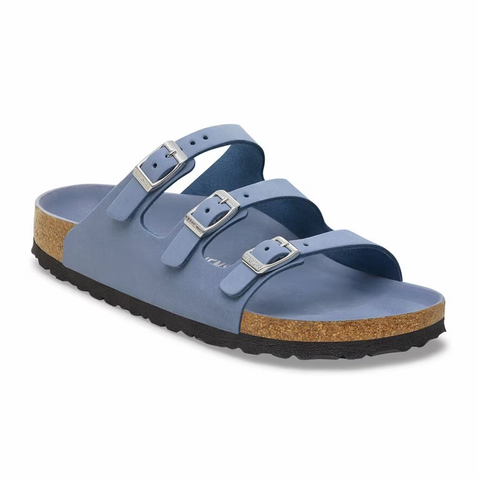 Quick Travel Sandals Birkenstock Florida Hex Slide Sandal (Women) - Stone Blue Nubuck