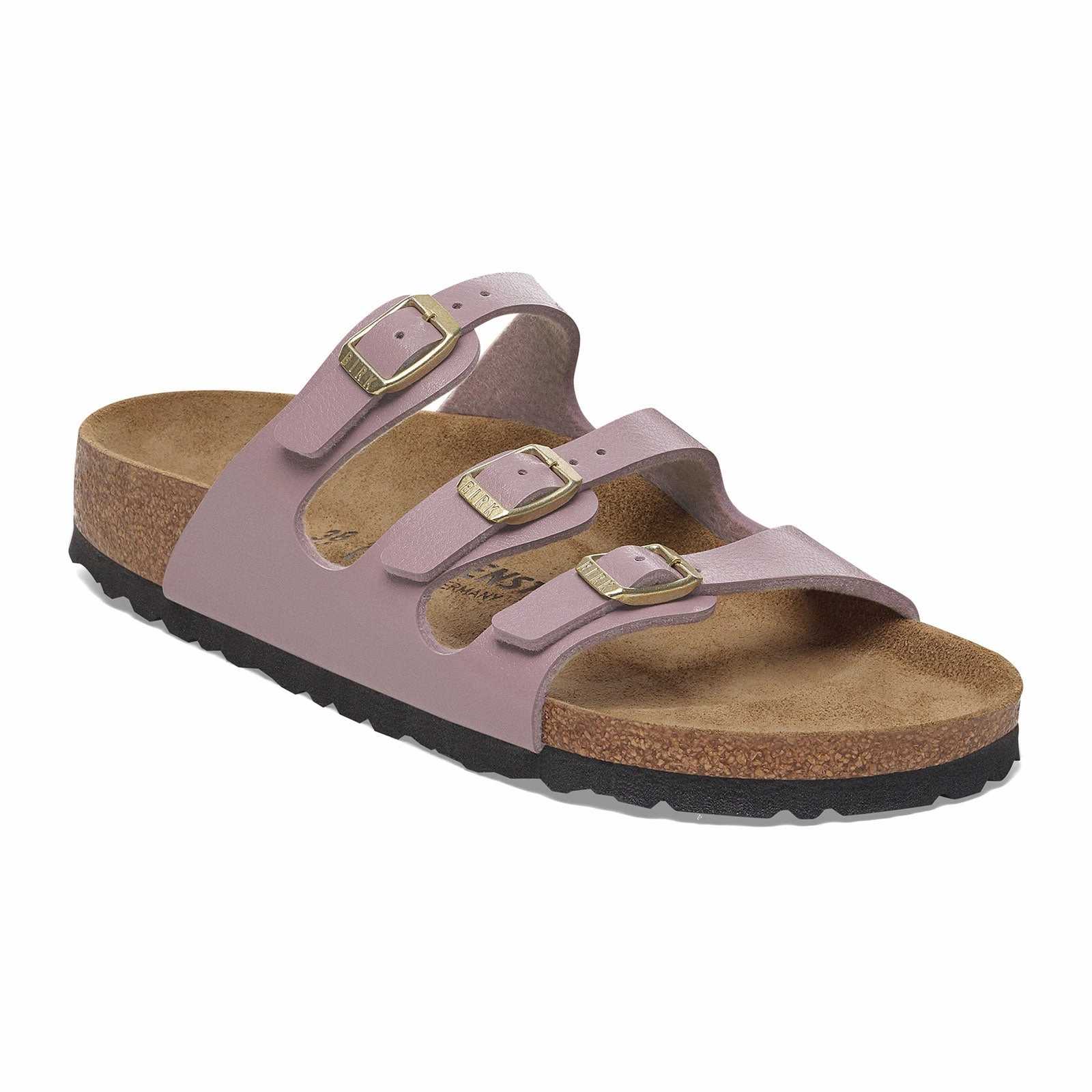 Comfort Walk Breathable Footbed Birkenstock Florida Slide Sandal (Women) - Graceful Faded Purple Birko-Flor