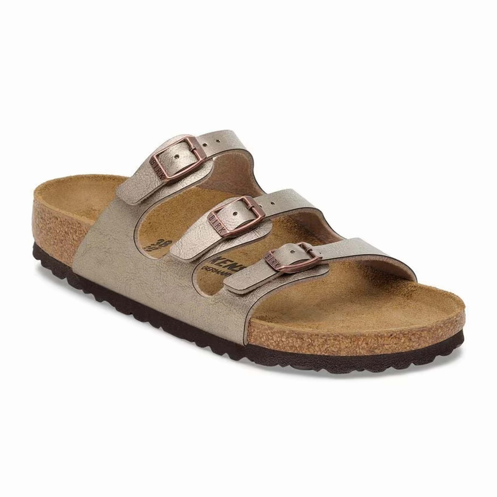 Birkenstock Florida Slide Sandal (Women) - Graceful Taupe Birko-Flor Flexible structure