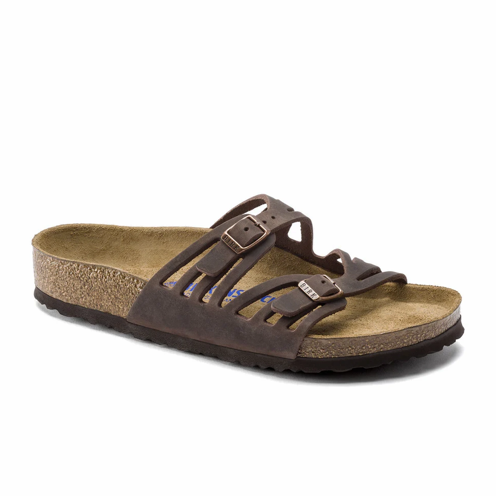 Birkenstock Granada Soft Footbed Slide Sandal (Women) - Habana Leather Comfort Walk