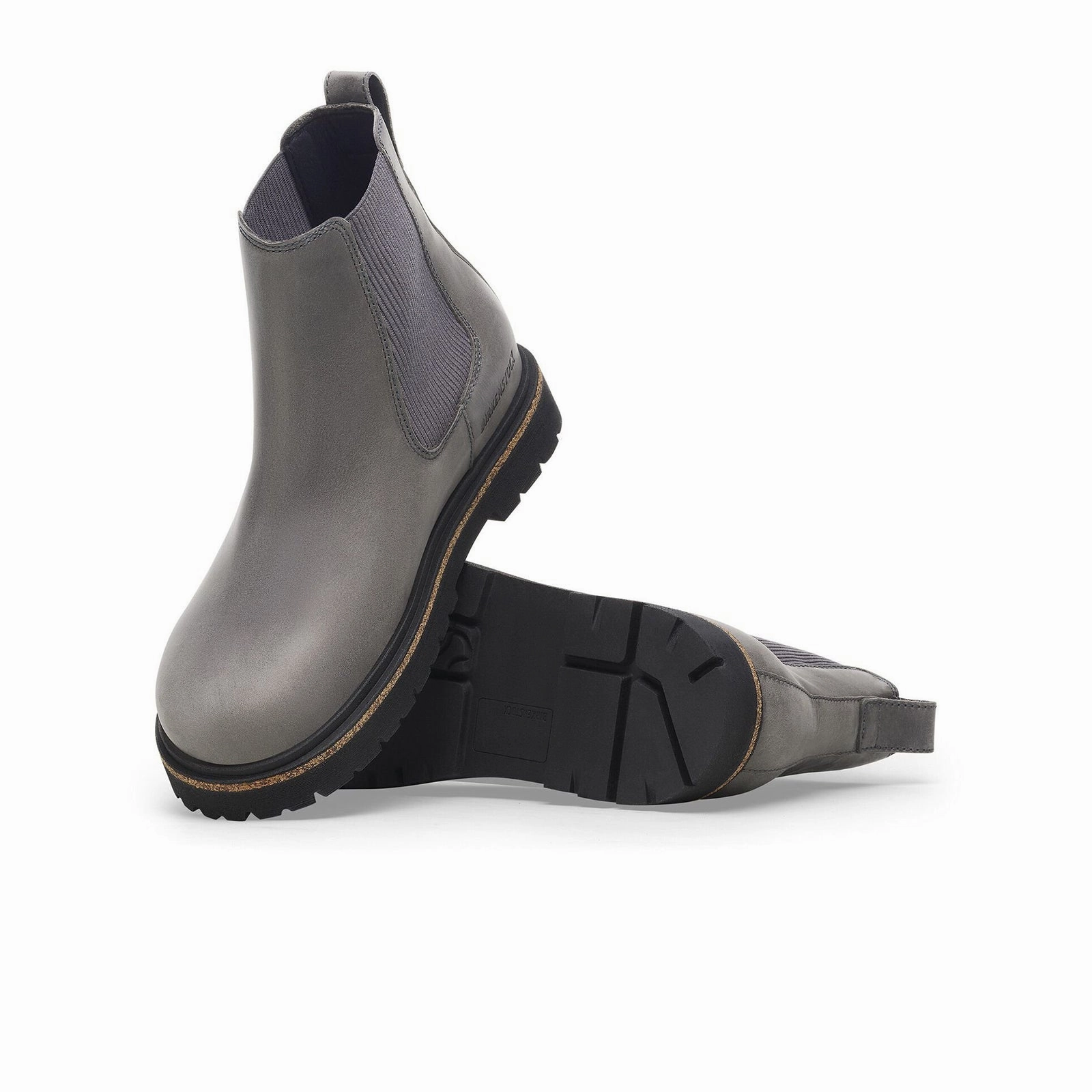 Birkenstock Highwood Chelsea Boot (Women) - Graphite Nubuck Easy Cushioning Actor??s Essential