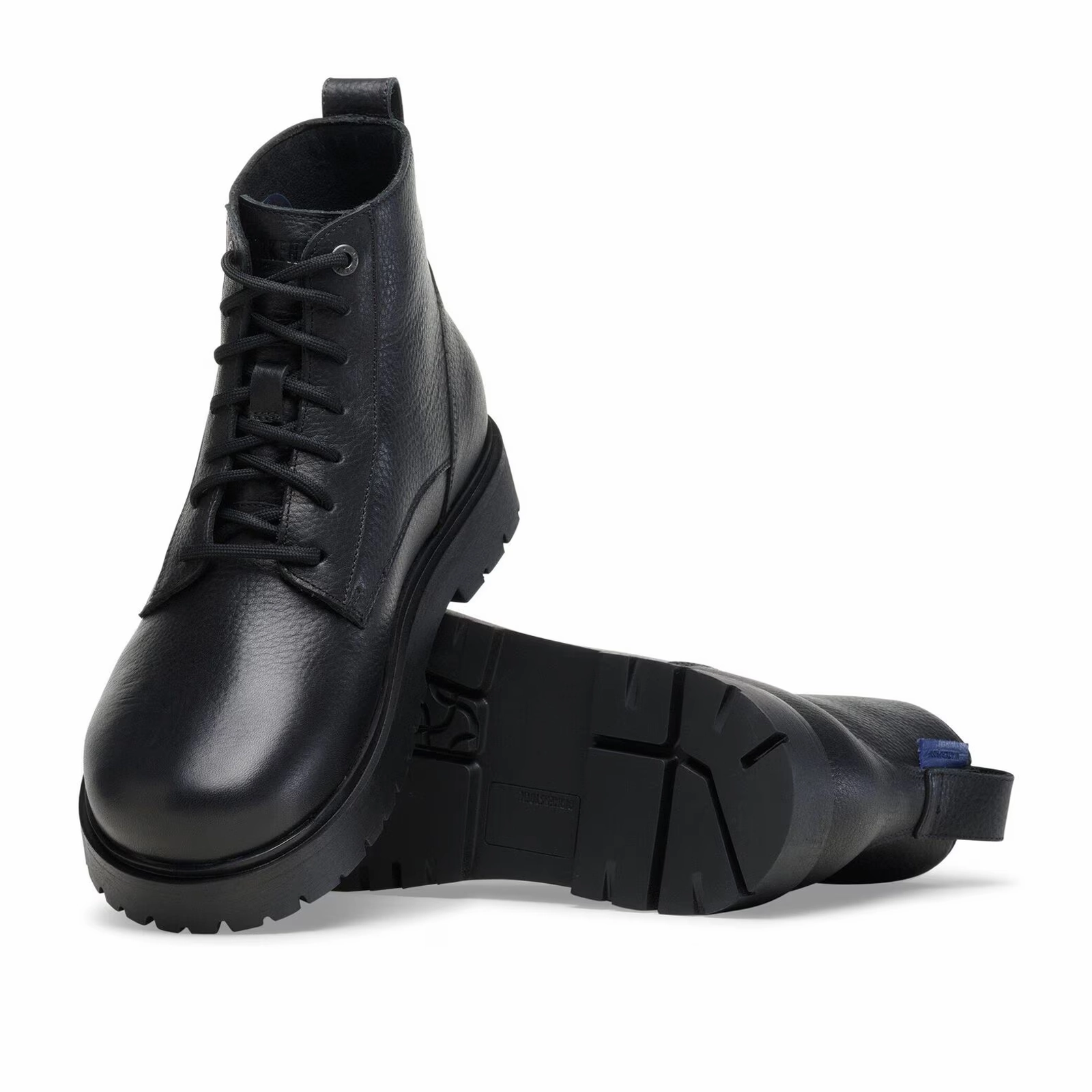 Birkenstock Highwood Lace Waterproof Mid Boot (Men) - Black Leather leatherette