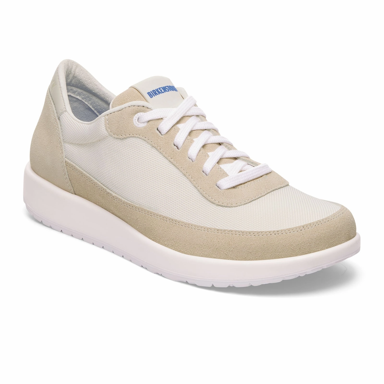 Comfortable Office Slip-ons Firm Power Birkenstock Honnef City Lace Up (Men) - Antique White/White