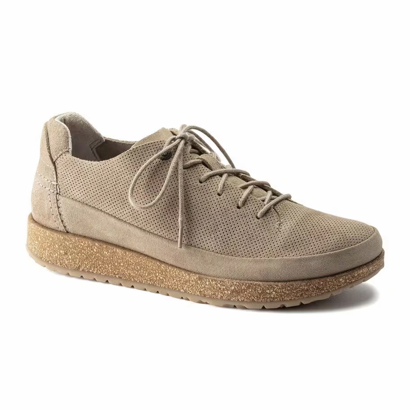 Coffee Path Path Strong Birkenstock Honnef Low Lace Up (Unisex) - Light Sandcastle Perf Suede