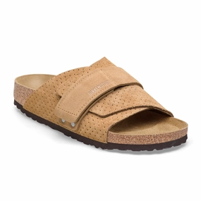 Comfortable Footbed EnergyReturn Birkenstock Kyoto Narrow Slide Sandal (Women) - Dotted New Beige Suede