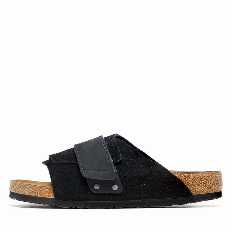 Birkenstock Kyoto Suede - Black Pastel Tones Street Pace