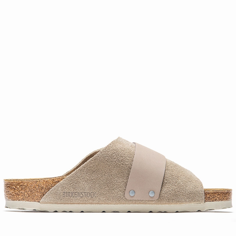 Birkenstock Kyoto Suede - Taupe Simple Slip-on Design
