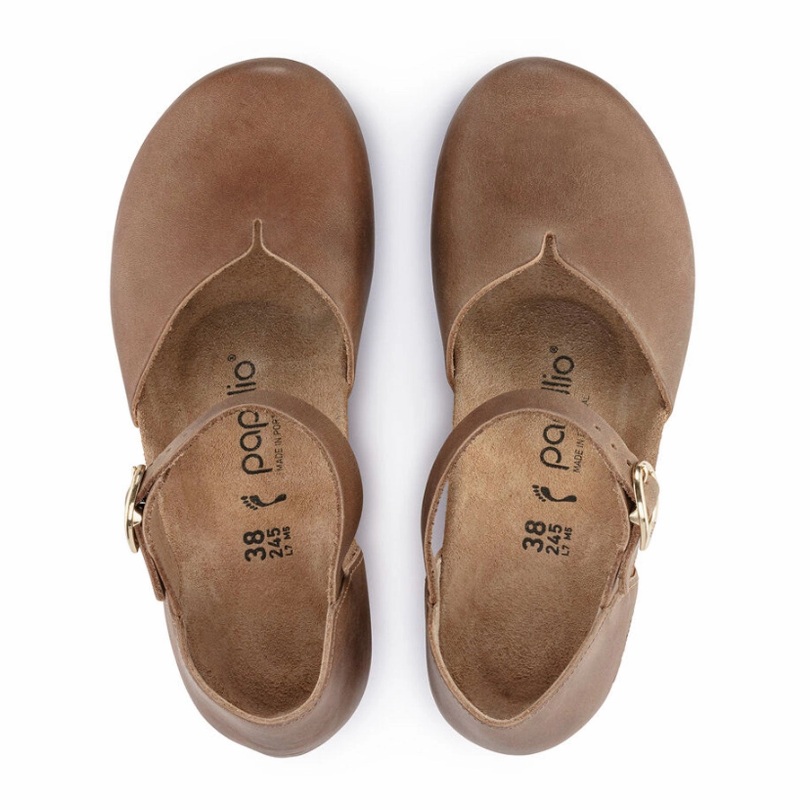 Flexible Straps Reusable Birkenstock Mary Ring-Buckle Narrow Wedge Sandal (Women) - Cognac Oiled Leather