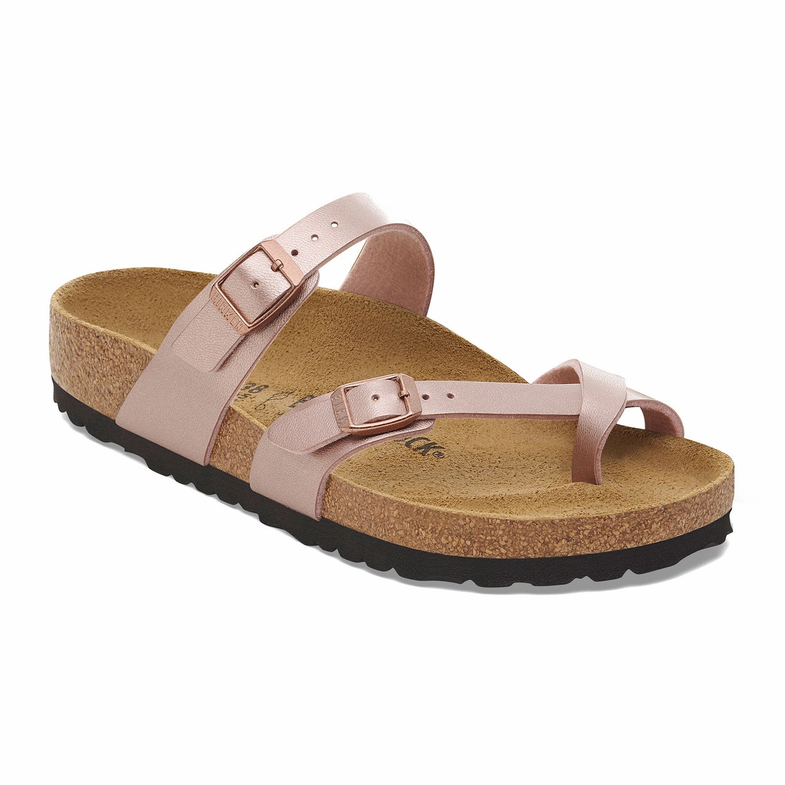 Perfect For Active Days Beachside Footwear Birkenstock Mayari Sandal (Women) - Metallic Copper Birko-Flor