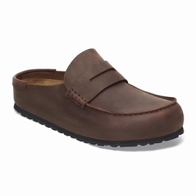 Birkenstock Naples Wrapped Clog (Men) - Habana Oiled Leather Easy Slip-on Footwear