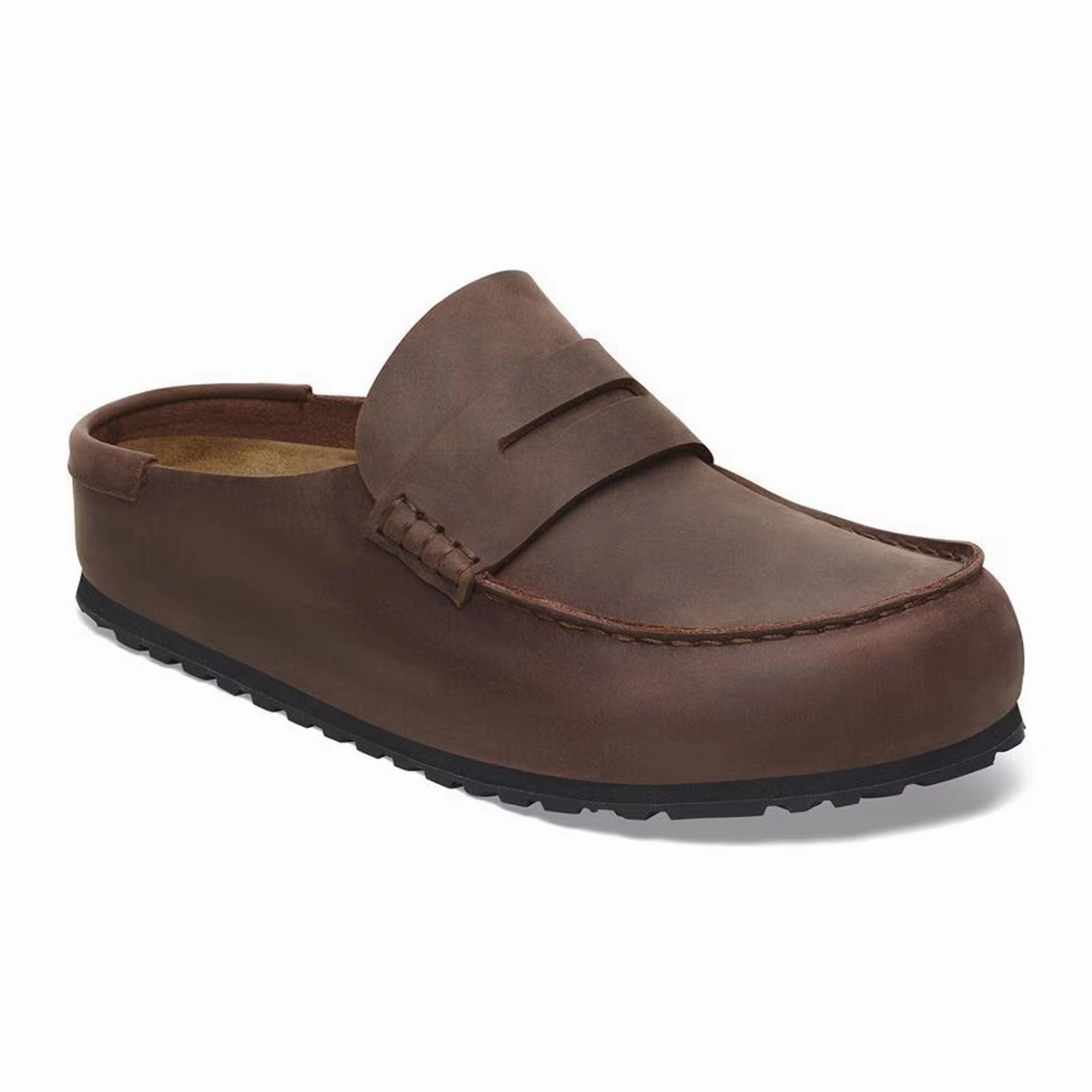 Birkenstock Naples Wrapped Clog (Men) - Habana Oiled Leather Fresh Lane