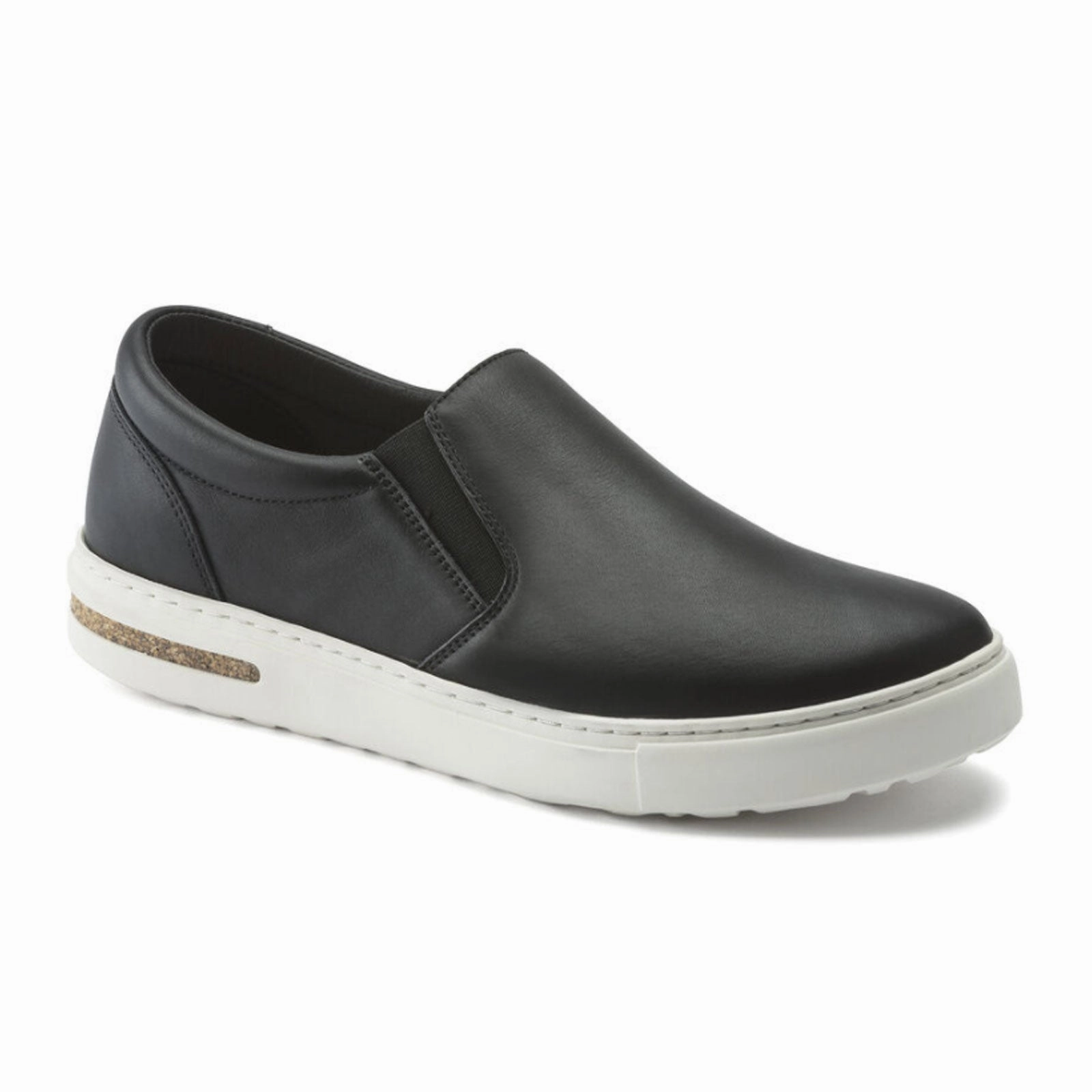Everyday Walking Comfort Birkenstock Oswego Slip On Sneaker (Men) - Black Leather